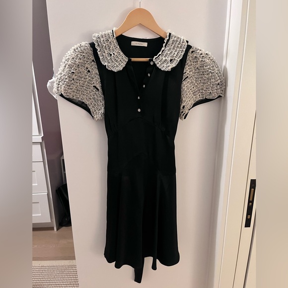 Doen Black Mini Silk Dress - Picture 2 of 3